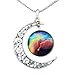925 Sterling Silver Cubic Zirconia Fovever Lover Women Pendant Necklace
