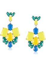 Beaded Statement Drop Earrings, 2.5"