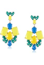 Beaded Statement Drop Earrings, 2.5"