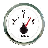 Teleflex White Premier Pro Instrument - Fuel Gauge