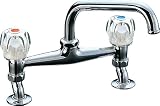 LIXIL(リクシル)INAX キッチン用水栓金具 2ハンドル混合水栓 吐水口長さ190mm 整流吐水 SF-131-G