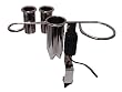 Appliance Holder Holds: Dryer & 3-irons Electrified * Clamp-on Style * Cb5-e * " Chrome Finish"