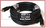 PTC Deluxe 25ft 22AWG GOLD Series HDMI 1.3 Certified CL2 rated Cable