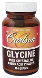 Carlson Laboratories - Glycine, 760 mg, 100 g powder