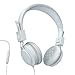 JLab Audio Intro Premium On-Ear Headphones, with Universal Mic (White)