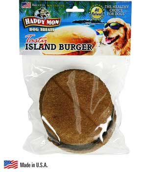 More image Happy Mon Tasty Island Beef Burger 5.25oz (Catalog Category: Dog / Dog Treats)