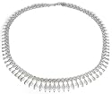 Sterling Silver Graduated Panther Necklace - 17"