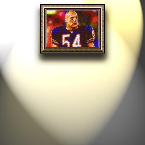 Completely Handpainted American Football Sport Painting, Custom Order FL594, Oil on Canvas, with Option to Paint Jerry, Brett & Co. from Any Other Favorite Photograph or Picture, Unframed, Size 27'' x 38