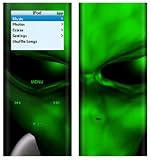 Abduction Green (Alien) - Apple iPod nano 2G (2nd Generation) 2GB/ 4GB/ 8GB Protector Skin Decals - Faceplate Stickers