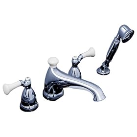 American Standard 2981 Deck Mount Tub Filler with Shower, Chrome by American Standard