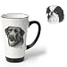 Porcelain Funnel Cup with Japanese Chin (6 inch, Black and white)