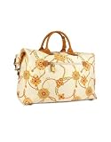 Bric's Golf Club- Cream Ornamental Signature Print Travel Bag
