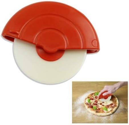 5 Rolling Handheld Pizza Cutter - Removable Nylon Safety Blade For Easy Cleaning Model: (Home & Kitchen)