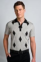 Club Collection Short Sleeve Argyle Printed Jersey Polo