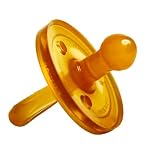 Natursutten BPA-Free Natural Rubber Pacifier, Rounded, 0-3 Months