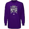 adidas Sacramento Kings Purple Primary Logo Long Sleeve T-shirt