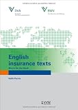 English insurance texts: Words for the week