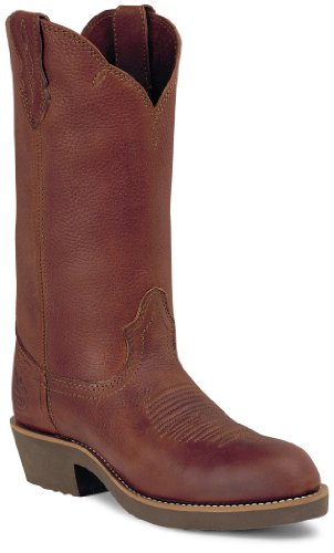 Georgia Boot Men's G47 12" Wellington Comfort Core Work Shoes,Oiled Oak Harness Leather,8.5 W