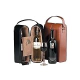 Royce Leather Double Wine Presentation Case - Genuine Leather