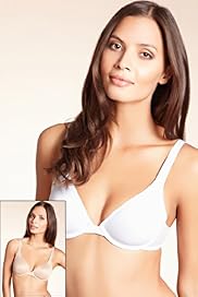 2 Pack Plain Non Padded T Shirt Bras