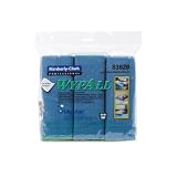 WYPALL 83620 Blue Microfiber Cloths with Microban Protection (24 Wipes per Case)