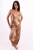 Pajama Set Womens Cami Top Pants Lace Trim XS S M or L