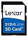 Electronics : Lexar 512MB SD Card