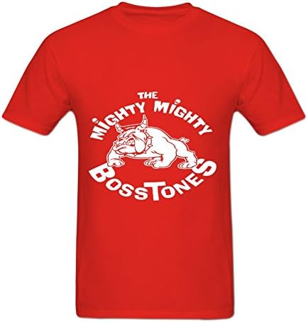 Santadra Men's Graphic Tees The Mighty Mighty Bosstones Printed Logo T-shirts XL Red