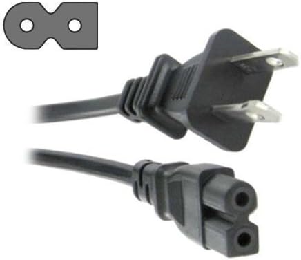 HQRP AC Power Cord for Sony BDP-BX1, BDP-BX2, BDP-N460, BDP-S1000 BDP-S1000ES, BDP-S300 Blu-Ray Disc DVD Player Mains Cable + HQRP Coaster