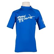 Body Glove Mens Short Sleeved 6oz Lycra Rash Guard Vest - Royal Blue