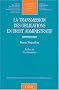 La transmission des obligations en droit administratif