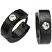 Black Stainless Steel Cubic Zirconia Huggie Hoop Earrings