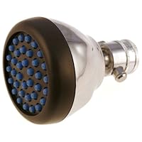 Spray Clean Chrome Showerhead with pressure compensating flow controller, ON/Off Button, low flow 2.0gpm
