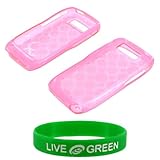 Magenta Crystal Silicone Skin Case for Nokia E71x Phone, AT&T