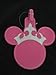 Disney Pink Princess Tiara Head Luggage Tag