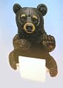 Black Bear Lodge Toilet Paper Holder Bathroom Decor
