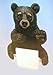 Black Bear Lodge Toilet Paper Holder Bathroom Decor