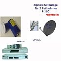 P 160 dig. Satanlage 2 TN, 85 Alu anthrazit, 1 x M 45