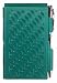 Wellspring Flip Notes Metal Note Case with Mini Pen and Notepad, Emerald Green