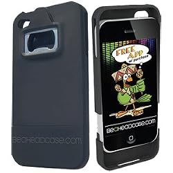 Be A HeadCase Hard Case and Bottle Opener for iPhone 4 AT&T and Verizon - Black