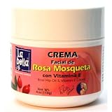La Bella Rosa Mosqueta Rose Hip Oil with Vitamin-E Cream 4 oz. Jar