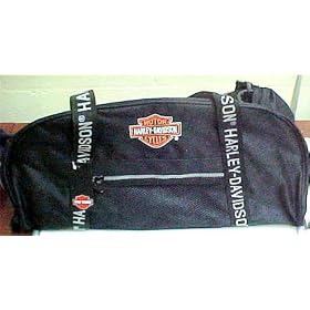Harley Davidson Black Gym Bag Duffle Travel Pack Duffel