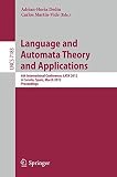 Language and automata theory and applications : 6th International Conference, LATA 2012, A Coruña, Spain, March 5-9 2012 : proceedings