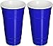 32 Oz. Reusable Double Insulated Blue Solo Party Cup - Set of 2