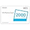 Wii 2000 Points Card