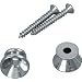 D'Andrea Guitar Strap Button Pair Chrome