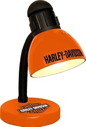 Pack of 2 Officially Licensed Harley Davidson Orange Desk Lamp