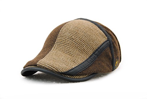 Ychy men s knitted wool duckbill hat warm newsboy flat …