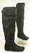 s.Oliver Damen Nylon Stiefel Overknee schwarz
