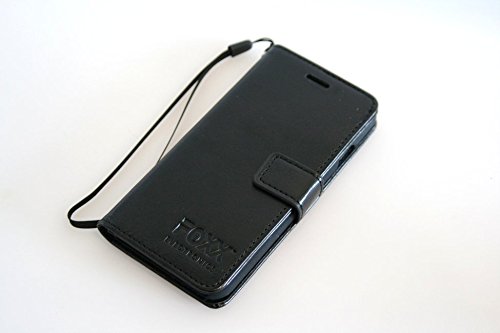 Foxx Electronics FX-IPFC47B Full-Body PU Flip Leather Wallet Case with Foldable Kickstand for 4.7 Inch Apple Iphone 6, 6S - Black
